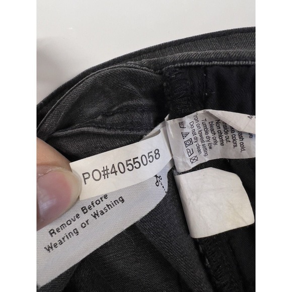 Madewell‎ Skinny Skinny Jeans Women's Size 26 Black Denim Rinse 5-Pocket - Picture 10 of 10